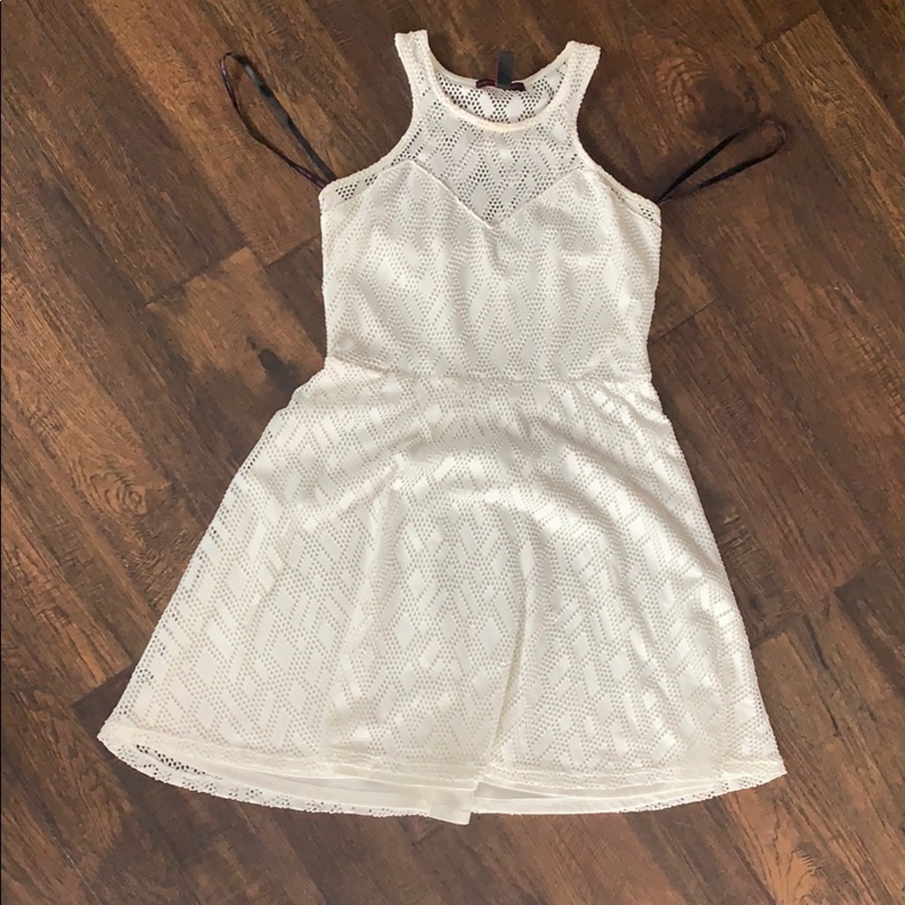 White mini dress